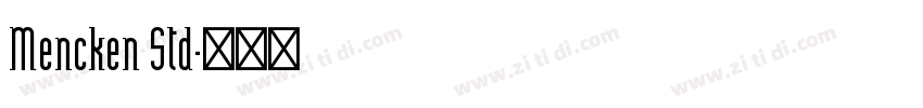 Mencken Std字体转换